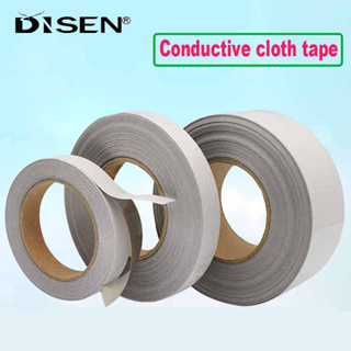 Băng dính hai mặt / một mặt 20M dẫn điện hai mặt để bảo vệ điện thoại máy tính hoặc cách ly nhiễu EM, v.v. Băng vải dẫn điện