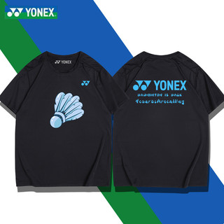 Áo thun cầu lông Yonex dành cho nam và nữ, tay ngắn thoáng khí khô nhanh, chạy bộ hàng ngày, thi đấu thể thao, áo tập luyện