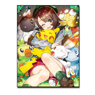 MOZI Tranh sơn dầu kỹ thuật số tự tô màu hình Pikachu dễ thương trang trí nhà cửa sơn acrylic