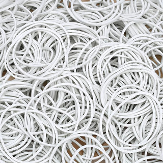 100-500 Chiếc Cao Su Trắng Đàn Hồi Dây Co Giãn Co Giãn Chắc Chắn Cao Su Dây Buộc Nhẫn Cao Su Cho Văn Phòng Trường Học Tại Nhà