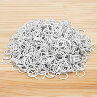 100-500 Chiếc Cao Su Trắng Đàn Hồi Dây Co Giãn Co Giãn Chắc Chắn Cao Su Dây Buộc Nhẫn Cao Su Cho Văn Phòng Trường Học Tại Nhà