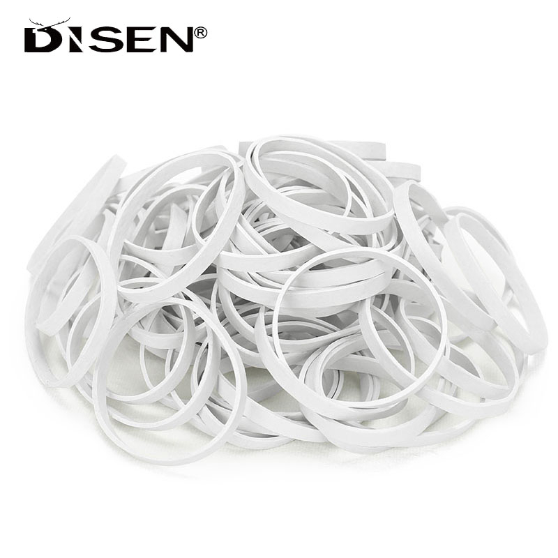 50 / 100 / 200 Chiếc Mở Rộng Dây Cao Su Đàn Hồi Trắng Co Giãn Chắc Chắn Nhẫn Cao Su