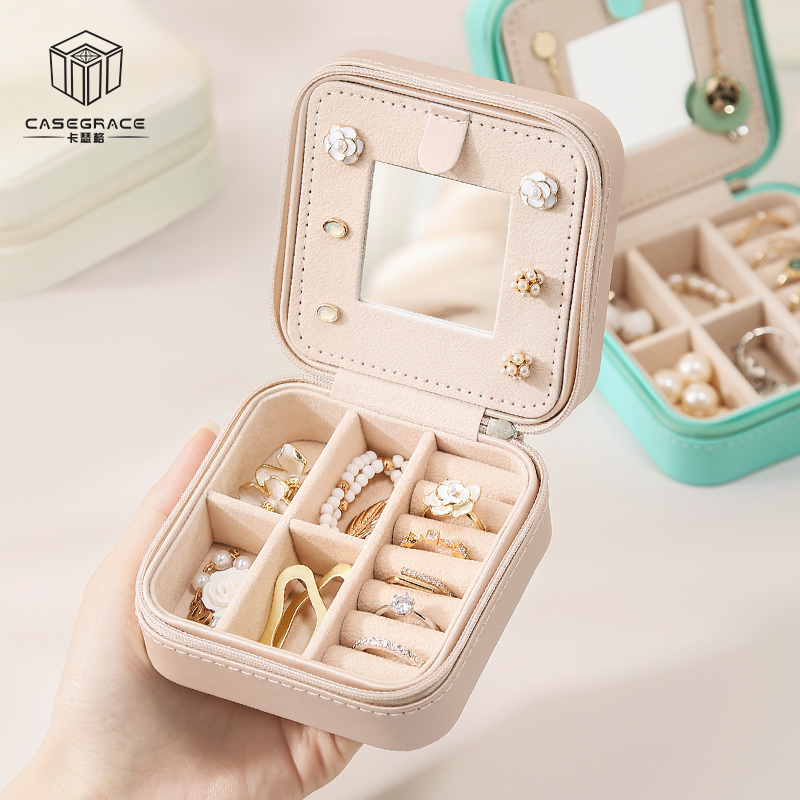 Hộp đựng trang sức CASEGRACE có gương tiện dụng