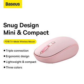 Chuột Không Dây F01B Baseus Thiết Kế Ôm Tay, Nhỏ Gọn Tinh Tế Kết Nối Ba Chế Độ Nhẹ Và Nhỏ Gọn