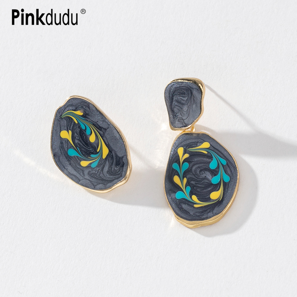 Ảnh Khuyên tai Pinkdudu PD744 bằng hợp kim thiết kế đơn giản phong cách cổ điển thời trang cho nữ 1