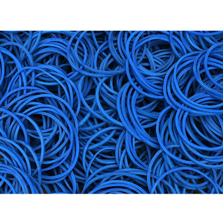 100 / 200 Chiếc Đường Kính 38mm Độ Dày 1.5mm Màu Xanh Cao Su Đàn Hồi Cao Dây Cao Su Co Giãn Vòng Chữ O Cung Cấp Bảo Quản Hàng Ngày