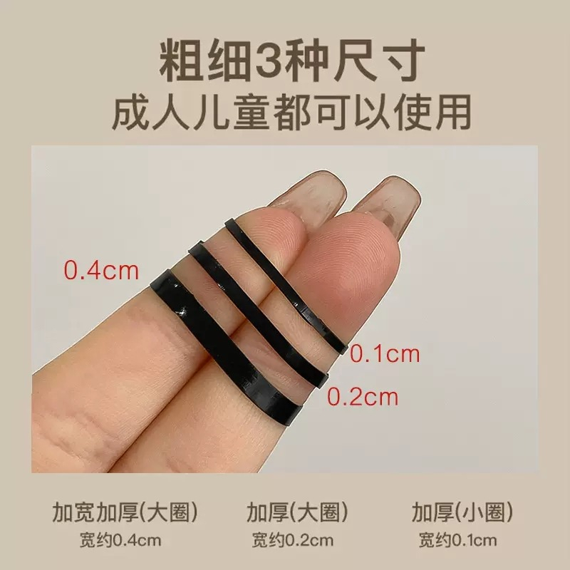 1000 Cái ~ Đóng Hộp Nhiều Màu Sắc Trẻ Em Dây Buộc Tóc Dùng Một Lần Đàn Hồi Cao Đen Dày Cao Su Tóc Hộp 2025 Phụ Kiện Thời Trang Nữ Mới