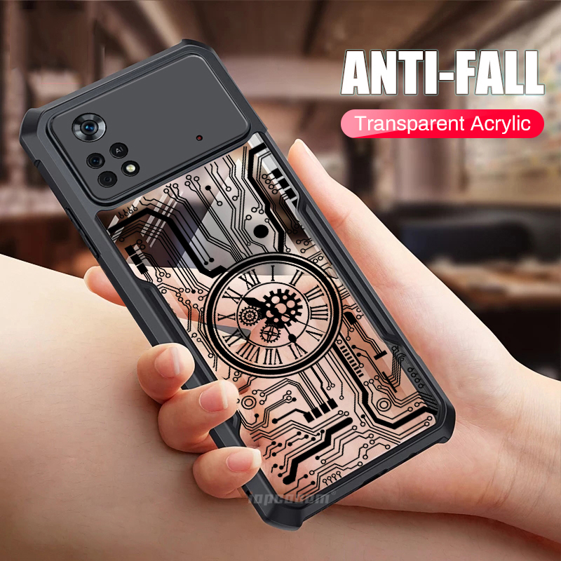 Ốp Điện Thoại Trong Suốt Chống Sốc Cho Xiaomi POCO X4 GT 5G M5 F4 M4 Pro F3 X3 NFC C40 4G