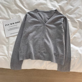 Áo Khoác Cardigan Dệt Kim Tay Dài Dáng Rộng Thời Trang Hàn Quốc Cho Nữ