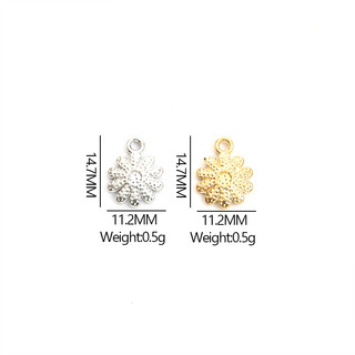 Set 20 Mặt Vòng cổ Hình Hoa Cúc Bằng Hợp Kim Tráng Men Phong Cách Hàn Quốc Ngọt Ngào DIY