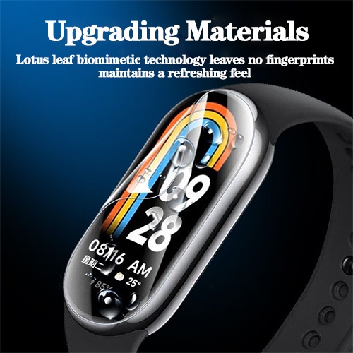 Miếng Dán Hydrogel Bằng TPU Mềm Bảo Vệ Màn Hình Đồng Hồ Thông Minh Xiaomi Mi Band 8 / 7 / 6 / 5 / 4 Mi Band 8 99D HD