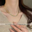 Vòng cổ titan nữ không gỉ thiết kế đan chéo thời trang cá tính sang trọng