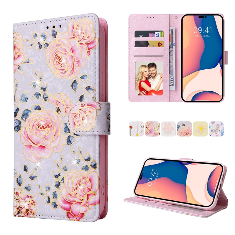 Lật Đơn Giản Da Dành Cho iphone 7 8 Plus 11 Pro X Xs Max Xr Ví Đựng Thẻ Đứng