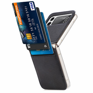 Ốp Điện Thoại Da PU + Pc Nắp Gập Có Ngăn Đựng Thẻ Cho Samsung Galaxy Z Flip 4 Z Flip 3 Z Flip 4 3