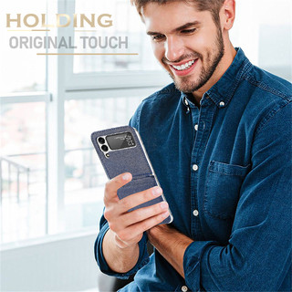 Ốp Điện Thoại Da PU + Pc Nắp Gập Có Ngăn Đựng Thẻ Cho Samsung Galaxy Z Flip 4 Z Flip 3 Z Flip 4 3