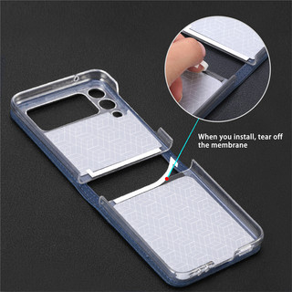 Ốp Điện Thoại Da PU + Pc Nắp Gập Có Ngăn Đựng Thẻ Cho Samsung Galaxy Z Flip 4 Z Flip 3 Z Flip 4 3
