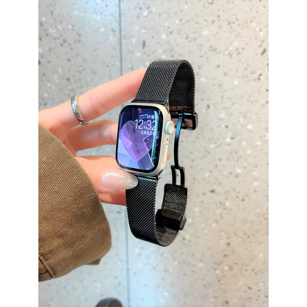 Dây đeo lưới nam châm nữ bằng thép không gỉ chống phai màu cho Apple Watch S11 SE3 Ultra3 S10 S9 S8 SE S7 S6 Ultra 49mm 46mm 40mm 44mm 41mm 45mm Iwatch Band