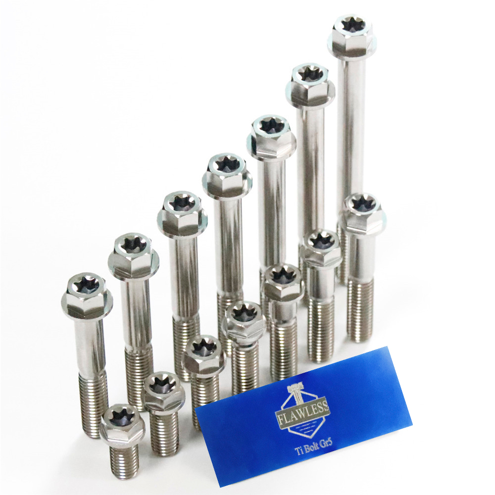 Bulloni Farfalla In Titanio Leggeri 10 Viti In Titanio M6x10-25mm, Testa Torx Farfalla, Per Bici, Auto, Progetti Leggeri Top Performance Am6 - Foto 6