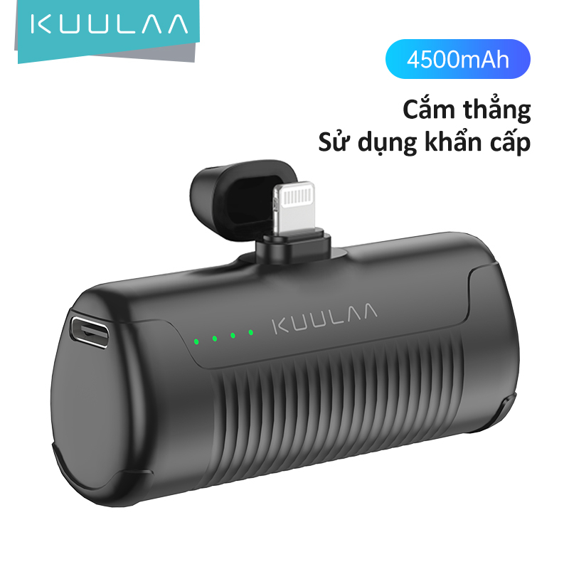 【50% OFF Voucher】KUULAA Mini Portable Spare Battery 4500mAh Quick Sạc gói điện thích hợp cho Android iPhone