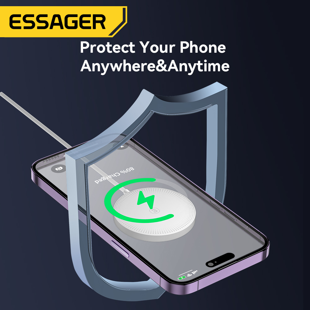Ảnh Bộ sạc nhanh không dây ESSAGER từ tính 15w thích hợp cho điện thoại ios / samsung 2