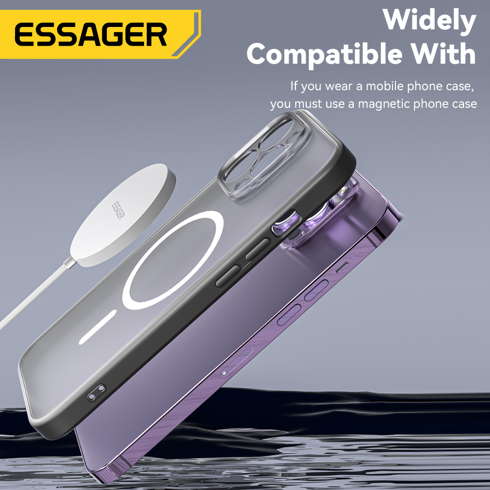 Ảnh Bộ sạc nhanh không dây ESSAGER từ tính 15w thích hợp cho điện thoại ios / samsung 3