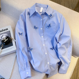 Áo Sơ Mi Nữ Dài Tay Dáng Rộng Phong Cách Hàn Quốc Baju Baju Wanita Lengan Panjang Hàng Mới Có Sẵn