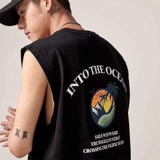 Áo Thun cotton Sát Nách Dáng Rộng Thời Trang Đi Biển Dành Cho Nam ESEA 2023