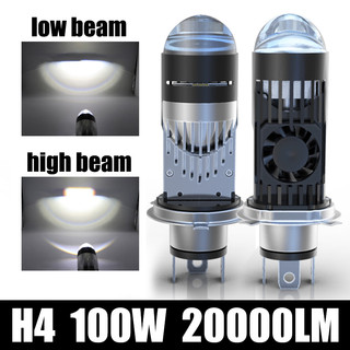 Bóng Đèn LED 100W H4 20000LM 6000K Ánh Sáng Trắng / Tím Dành Cho Ô Tô / Mô Tô