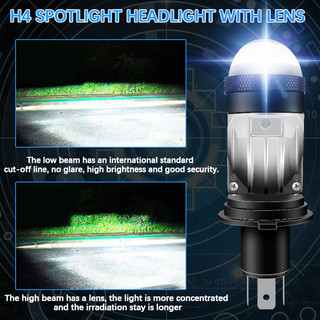 Đèn Pha LED 120W H4 24000LM 6000K Chuyên Dụng Cho Xe Hơi / Xe Máy
