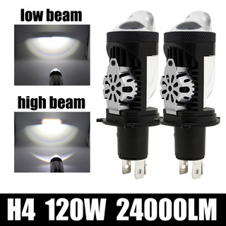 Đèn Pha LED 120W H4 24000LM 6000K Chuyên Dụng Cho Xe Hơi / Xe Máy