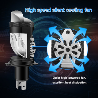 Đèn Pha LED 120W H4 24000LM 6000K Chuyên Dụng Cho Xe Hơi / Xe Máy