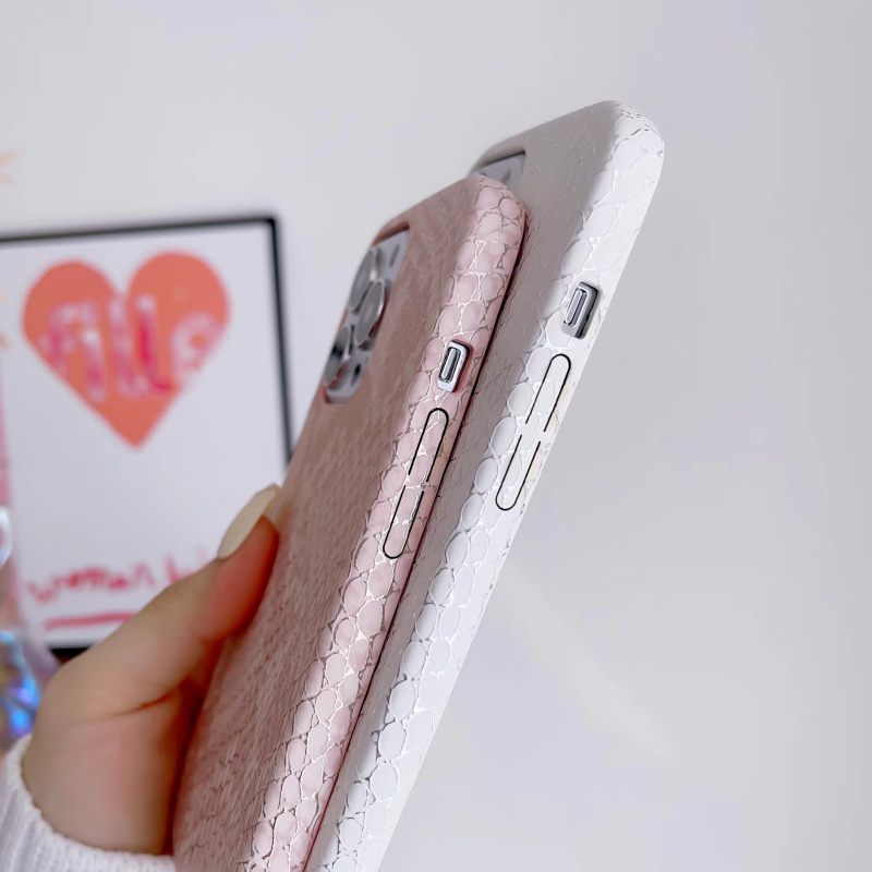 Ốp Điện Thoại Da Họa Tiết Rắn Sang Trọng Sang Trọng Cho Iphone 16 Pro MAX 14 13 12 11 Pro MAX Plus X XS XR 15 Plus Trắng Hồng Silicon Mềm