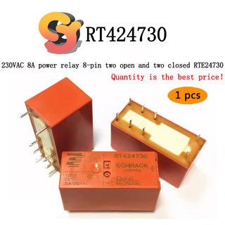 [Hàng có sẵn] 1 chiếc RT424730Rơle 8A 230VAC 8 Pin RT424730 Rơle điện hai mở RTE24730