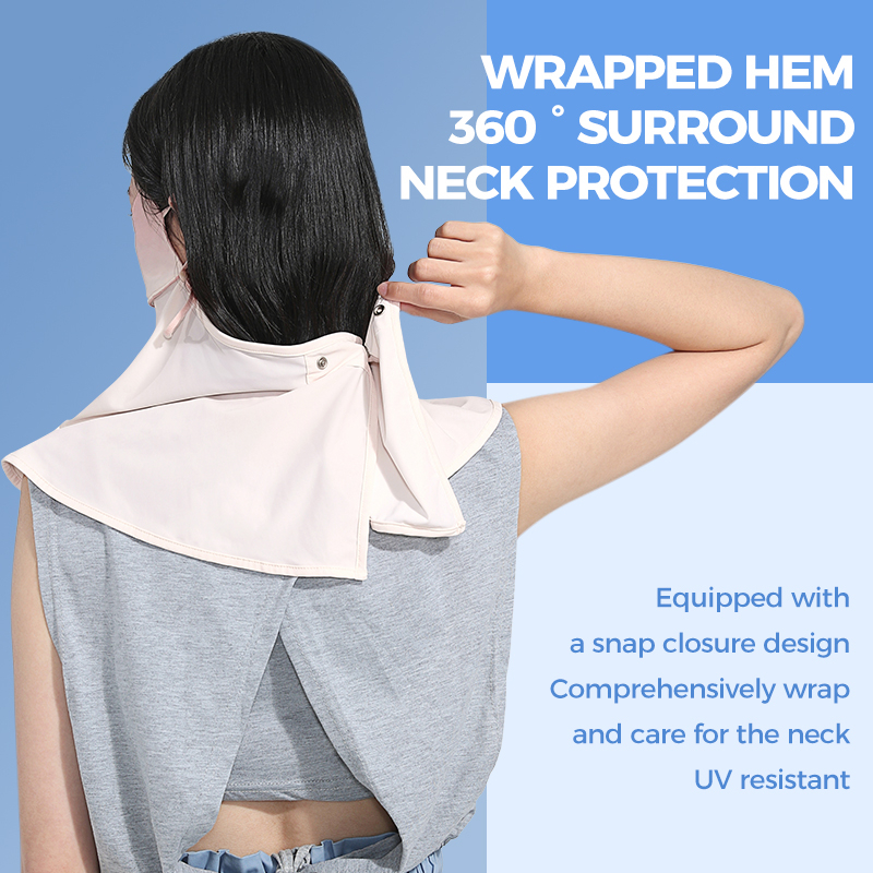 Ảnh Mặt nạ chống nắng nữ CAMEL CROWN Bảo vệ tia cực tím Tấm che mặt cổ bằng lụa băng thoáng khí ngoài trời 4