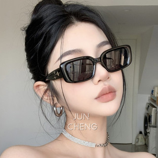 Phiên Bản Hàn Quốc Của Thời Trang Retro Ngôi Sao Vuông Kính Mát Dành Cho Nữ Thiên Thạch Kính Bóng Cao Cấp Chống Tia UV