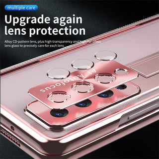 Ốp Điện Thoại Trong Suốt Mạ Điện Từ Tính Có Ngăn Đựng Bút Cho Samsung Galaxy Z Fold 4 Z Fold 5 Z Fold 3 S