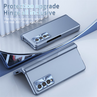 Ốp Điện Thoại Kính Cường Lực Mạ Điện Hai Lớp Cho Samsung Galaxy Fold 4 Z Fold 3 Z Fold4 3