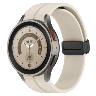 Dây đeo có khóa từ tính bằng silicon cho Samsung Galaxy Watch 4 / 5 / 6 / 7 40mm 44mm / Pro 45mm / Watch4 Classic 42 46MM Không có khoảng cách Vòng tay