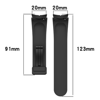 Dây đeo có khóa từ tính bằng silicon cho Samsung Galaxy Watch 4 / 5 / 6 / 7 40mm 44mm / Pro 45mm / Watch4 Classic 42 46MM Không có khoảng cách Vòng tay