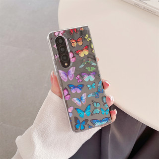 Ốp Điện Thoại Pc Cứng Họa Tiết Bướm Hoạt Hình Dễ Thương Cho Samsung Galaxy Z Fold 4 Z Fold 3 Z Fold4 3