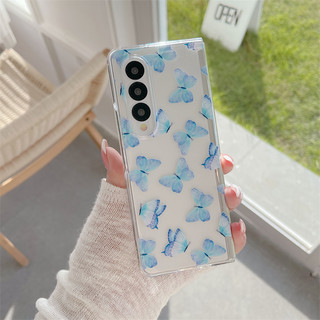 Ốp Điện Thoại Pc Cứng Họa Tiết Bướm Hoạt Hình Dễ Thương Cho Samsung Galaxy Z Fold 4 Z Fold 3 Z Fold4 3