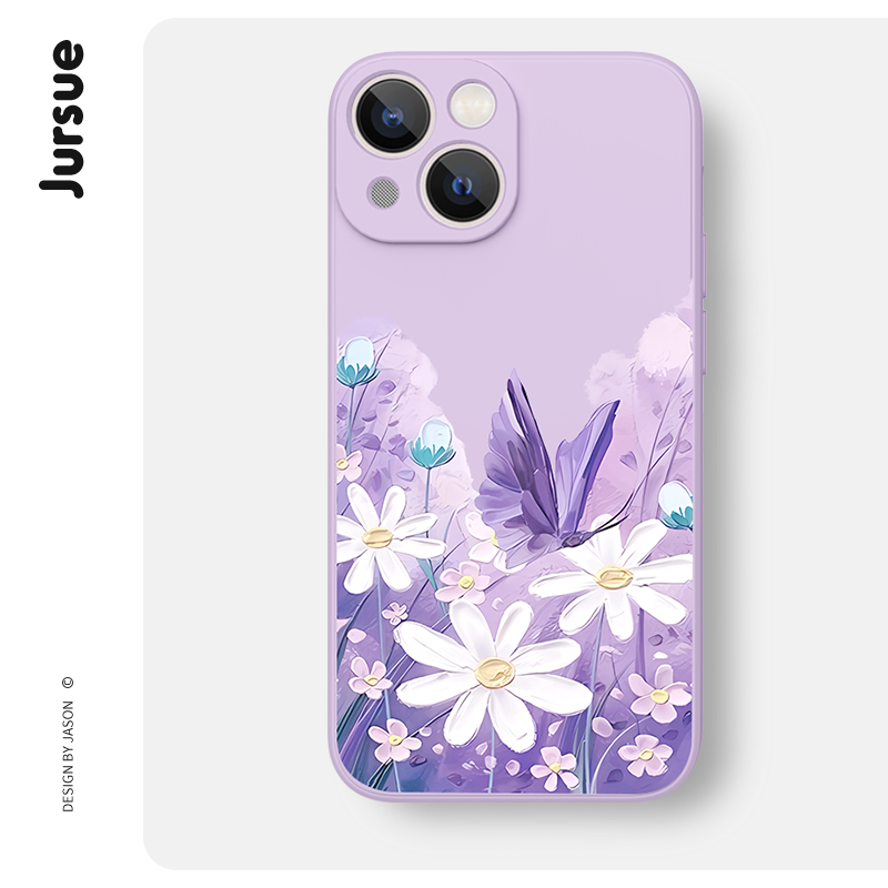 Ốp lưng JURSUE dễ thương đẹp độc lạ màu Cho iPhone 16 15 14 13 12 11 Pro Max SE 2020 X XR XS ip 8 7 Plus kute XYH1599