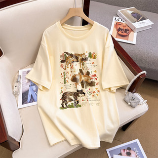 HIIXIIVI Áo Thun 100% cotton Tay Ngắn Cổ Tròn Thời Trang Mùa Hè Phong Cách Hàn Quốc Mới 2023