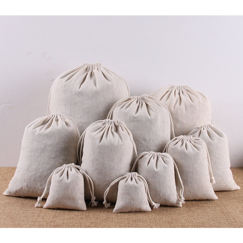 【ABD】Túi Dây Rút Vải Lanh Cotton Đựng Trang Sức Làm Quà Tặng | Shopee ...