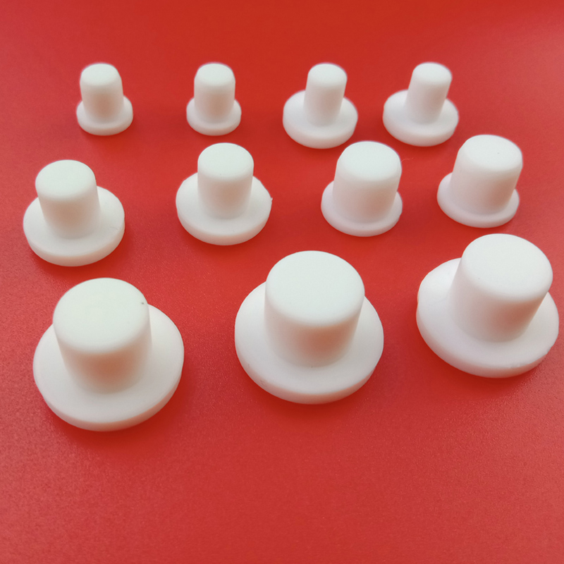 10 Chiếc 2.7mm-14mm Trắng Silicon Cao Su Lỗ Cắm Chắc Chắn Loại T Nhiệt Độ Cao Niêm Phong Chặn Chống Bụi Cắm