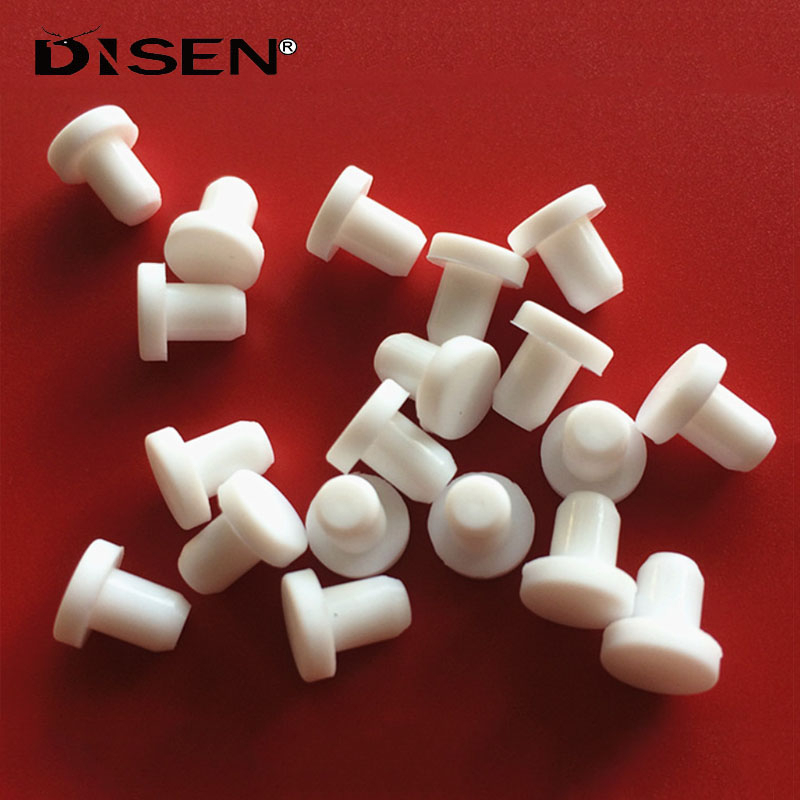 10 Chiếc 2.7mm-14mm Trắng Silicon Cao Su Lỗ Cắm Chắc Chắn Loại T Nhiệt Độ Cao Niêm Phong Chặn Chống Bụi Cắm