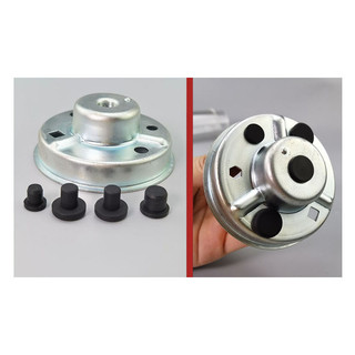 Mũ cao su silicon rắn màu đen Loại T Vỏ cắm Snap-on Miếng đệm trống Đầu bịt kín Nút chặn 2,5mm-14mm