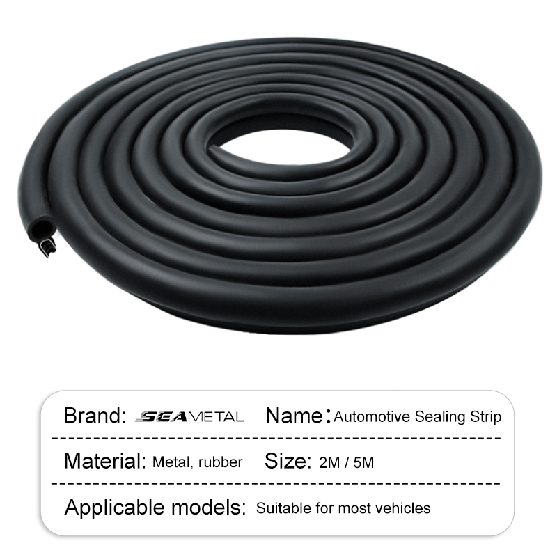SEAMETAL Dải Dán Cửa Xe Hơi Chữ U Bằng Cao Su PVC Chống Va Chạm / Bụi Bẩn Tiện Dụng