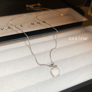 DREJEW Vòng cổ Mặt Tròn Thiết Kế Đơn Giản Thời Trang