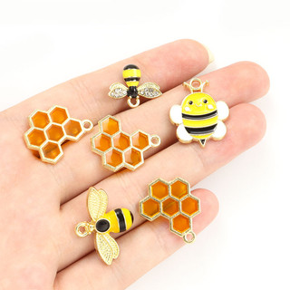 Set 10 Mặt Vòng cổ Hình Tổ Ong Tráng Men Thủ Công
